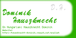 dominik hauszknecht business card